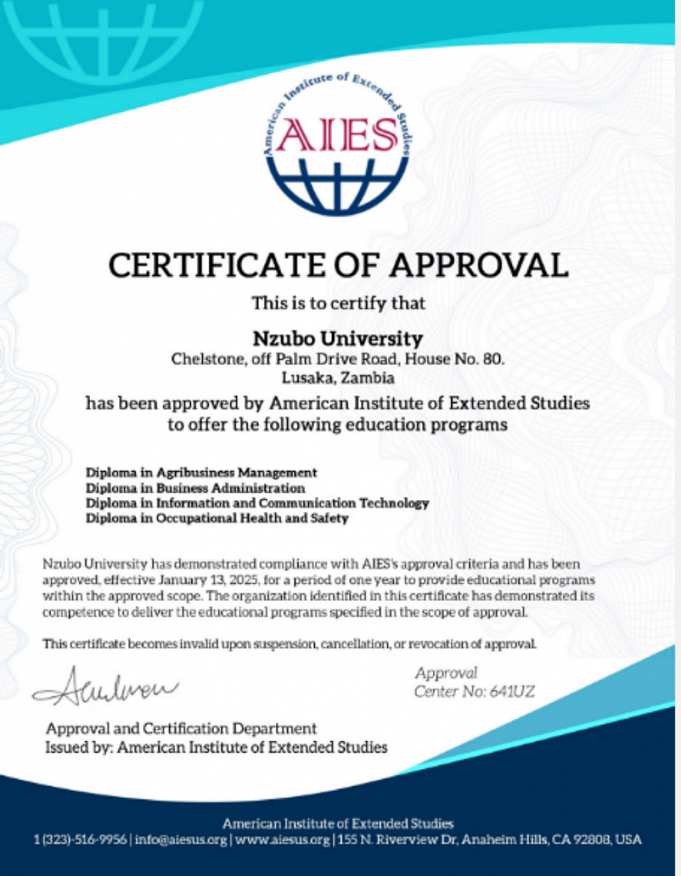 American institute of Extended studies