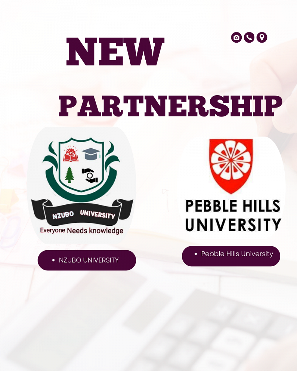 NZUBO UNIVERSITY IN ASSOCIATION WITH PEBBLE HILLS UNIVERSITY
